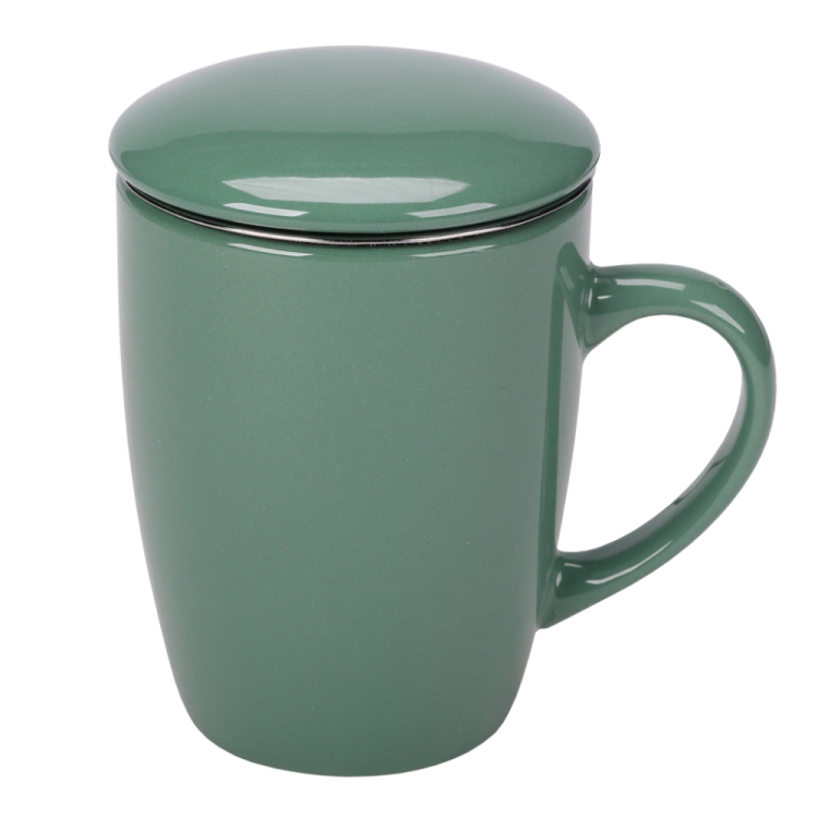Kubek KOLOR 330ml z zaparzaczem GREEN RAVI